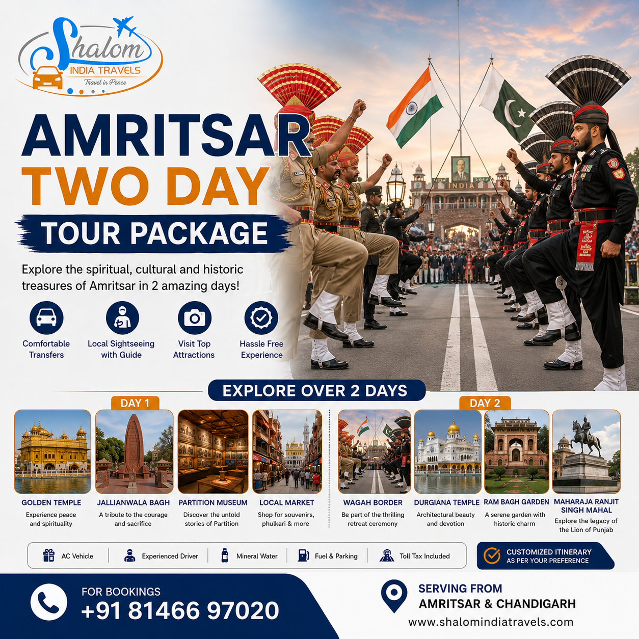 Amritsar Two Day Tour Package