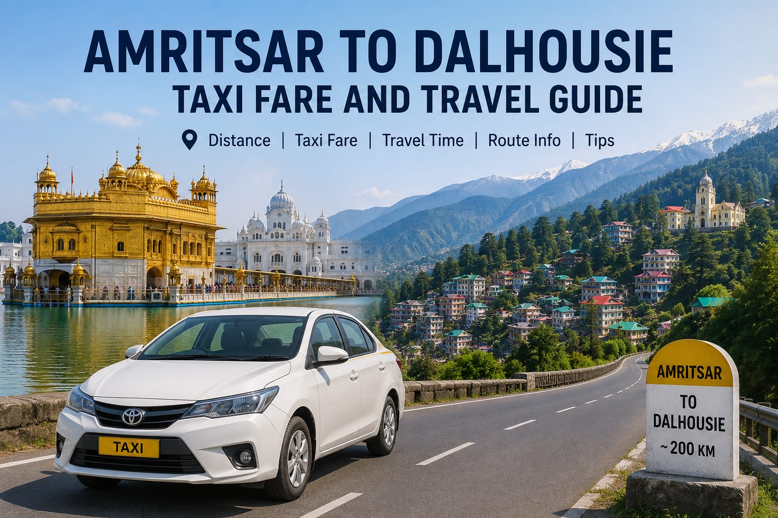 Amritsar to Dalhousie Taxi Fare and Travel Guide